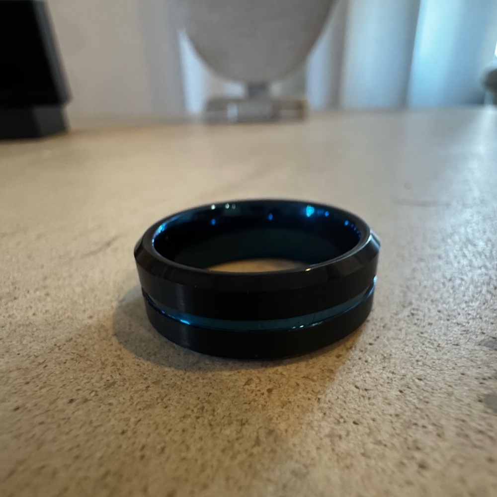 Titanium men’s wedding band